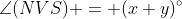 \angle(NVS) = (x+y)^\circ