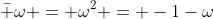 \bar \omega = \omega^2 = -1-\omega