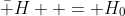 \bar H  = H_0