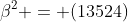 \beta^2 = (13524)