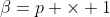 \beta=p \times 1