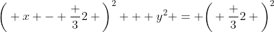 \bigg( x - \frac 32 \bigg)^2 + y^2 = \bigg( \frac 32 \bigg)^2