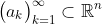 \bigl(a_k\bigr)_{k=1}^\infty\subset\mathbb{R}^n
