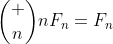 \binom nnF_n=F_n