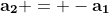 \bold{a_2} = -\bold{a_1}