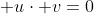 \bold u\cdot\bold v=0