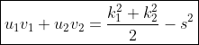 \boxed{u_1v_1+u_2v_2=\frac{k_1^2+k_2^2}{2}-s^2}