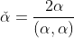 \check{\alpha}=\frac{2\alpha}{(\alpha,\alpha)}