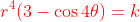 \color{red}r^4(3-\cos4\theta)=k