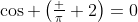 \cos \left(\tfrac \pi 2\right)=0