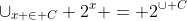 \cup_{x \in C} 2^{x} = 2^{\cup C}