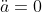 \ddot{a}=0