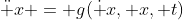 \ddot x = g(\dot x, x, t)