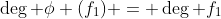 \deg \phi (f_1) = \deg f_1