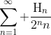 \displaystyle\sum_{n=1}^\infty \frac{\text{H}_n}{2^nn}