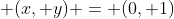\displaystyle (x, y) = (0, 1)