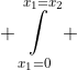 \displaystyle \intop_{x_1=0}^{x_1=x_2} ~ \intop_{x_2=x_1}^{x_2=x_3} ~ \intop_{x_3=x_2}^{x_3=\infty}f(x1,x2,x3) dx_3 dx_2 dx_1