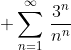 \displaystyle \sum^{\infty}_{n=1}\,\frac{3^n}{n^n}