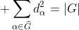 \displaystyle \sum_{\alpha\in\widehat{G}}d_\alpha^2=|G|