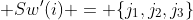 \displaystyle Sw^\prime(i) = \{j_1,j_2,j_3\}