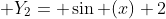 \displaystyle Y_2= \sin (x)+2
