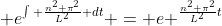 \displaystyle e^{\int \frac{n^2 \pi^2}{L^2} dt} = e ^{\frac{n^2 \pi^2}{L^2}t}