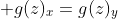 \displaystyle g(z)_x=g(z)_y