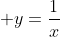 \displaystyle y=\frac{1}{x}