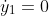 \dot{y}_1=0