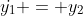 \dot{y_1} = y_{2}