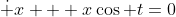 \dot x + x\cos t=0
