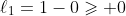 \ell_1=1-0\geqslant 0
