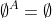\emptyset^A=\emptyset