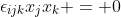 \epsilon_{ijk}x_{j}x_{k} = 0