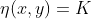 \eta(x,y)=K