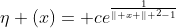 \eta (x)= ce^{\frac{1}{\| x \| ^2-1}}