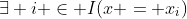 \exists i \in I(x = x_i)