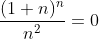 \frac{(1+n)^n}{n^2}=0