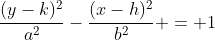 \frac{(y-k)^2}{a^2}-\frac{(x-h)^2}{b^2} = 1