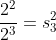 \frac{2^2}{2^3}=s_3^2