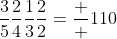 \frac{3}{5}\frac{2}{4}\frac{1}{3}\frac{2}{2}=\frac  {1}{10}