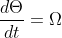 \frac{d\Theta}{dt}=\Omega