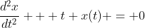 \frac{d^2x}{dt^2} + t x(t) = 0
