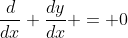 \frac{d}{dx} \frac{dy}{dx} = 0