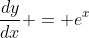 \frac{dy}{dx} = e^x~ln(x) + e^x \cdot \frac{1}{x} + 3x^2
