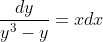 \frac{dy}{y^3-y}=xdx