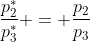 \frac{p_2^*}{p_3^*} = \frac{p_2}{p_3}