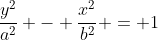 \frac{y^2}{a^2} - \frac{x^2}{b^2} = 1