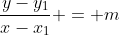 \frac{y-y_1}{x-x_1} = m~\implies~\frac{y-3}{x-5}=-\frac17