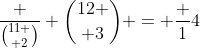 \frac {{11 \choose 2}} {{12 \choose 3}} = \frac {1}{4}